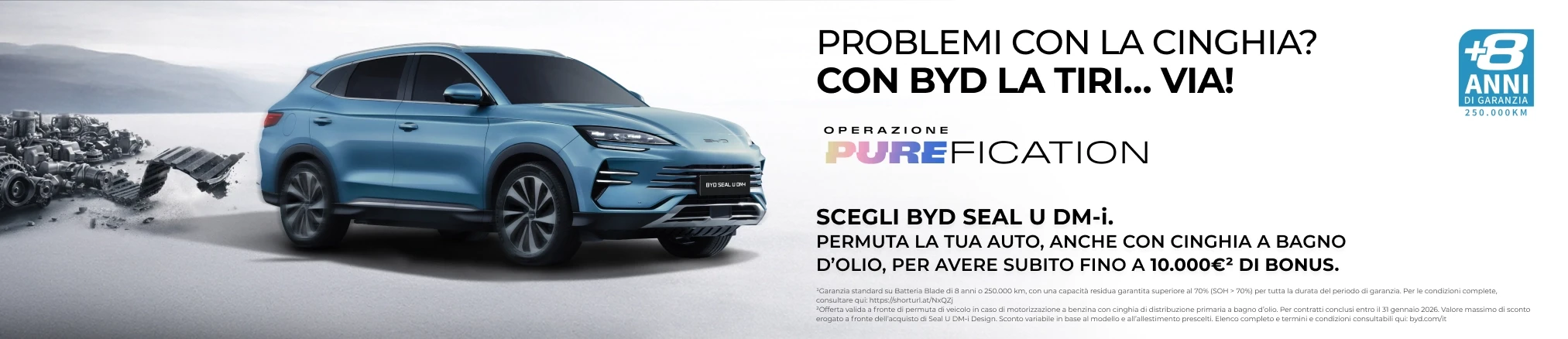 Offerte Operazione PUREFICATION 尊凯实业 Seal U DM-i: Fino a 10.000€ di bonus*